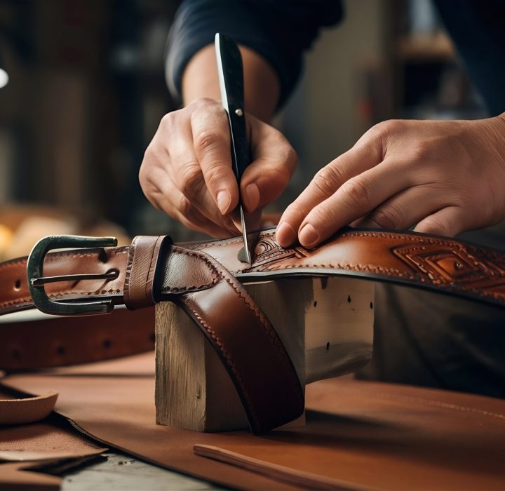 making-leather-belt